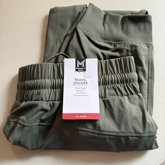 Member's Mark Women's Travel Jogger Size XL Midnight Green New - Picture 3 of 8